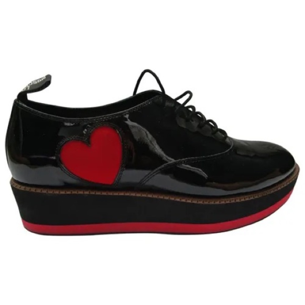 MOSCHINO - love moschino patent leather shoes with a 1.5 inch platform